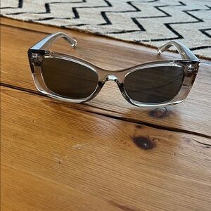 Saint Laurent Transparent smoky Gray Sunglasses